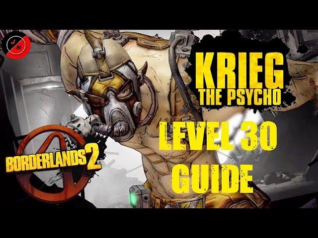 Beginners Guide to Krieg the Psycho | Level 30 Build Guide | Borderlands 2