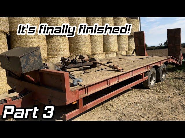 Herbst low loader trailer in a bad way! Its finally finished! Part 3