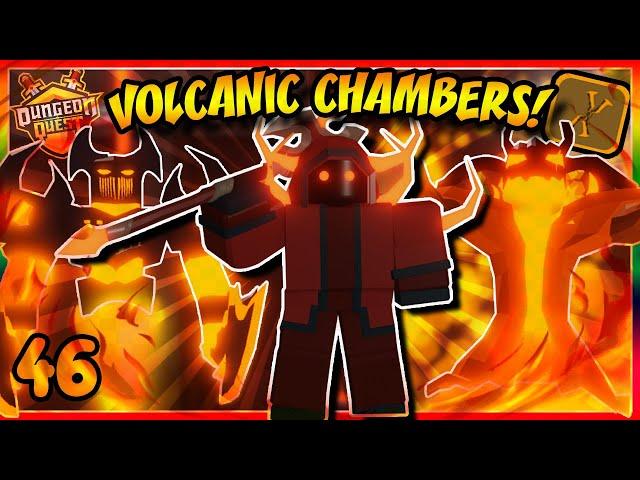 VOLCANIC CHAMBERS + LEGENDARY! Ep.46 | Noob To Godly Dungeon Quest [Roblox]