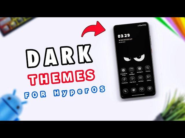  3 AMAZING Dark Mode Supported Themes For Xiaomi HyperOS | Dark Themes for miui | Dark Theme