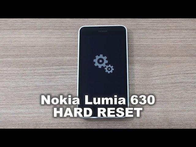 Nokia Lumia 630 hard reset