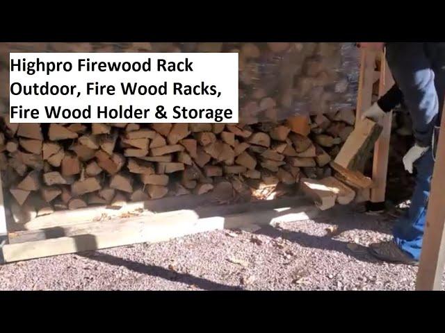 10 Minute Setup, Highpro Firewood Rack, Fire Wood Racks, Setup, Quick & Easy Setup with 2x4s