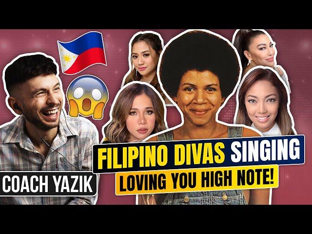 YAZIK reacts to Filipino Divas WHISTLE NOTES in Loving You | Minnie Riperton