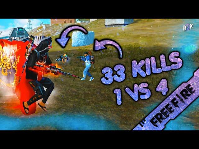 [B2K] 1 VS 4 CRAZY GAMEPLAY | 33 KILLS 