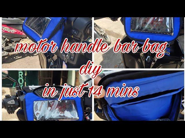 motorcycle handle bar .tutorial video pano matutong gumawa ng motor handle bar bag ?