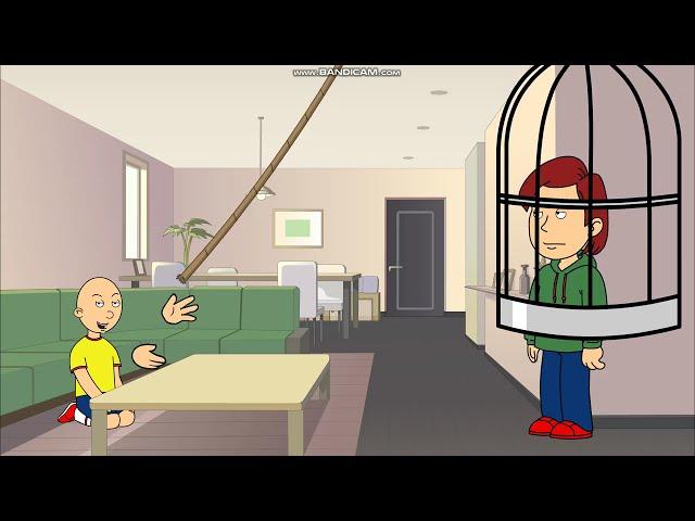 Caillou Traps His Dad and gets Grounded