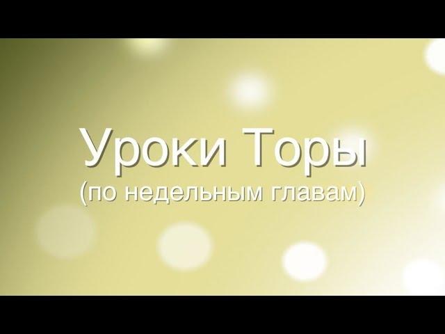 Тора для Бней Ноах - Урок по недельной главе Торы "Цав" для Бней Ноах от Дмитрия Калашника