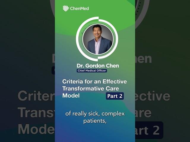 Part 2 | Criteria for an Effective Transformative Care Model