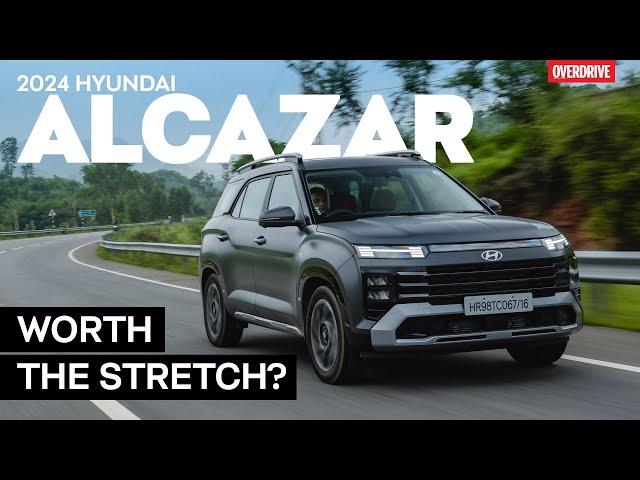 2024 Hyundai Alcazar facelift review - Better than Creta? | Overdrive | CNBC TV18