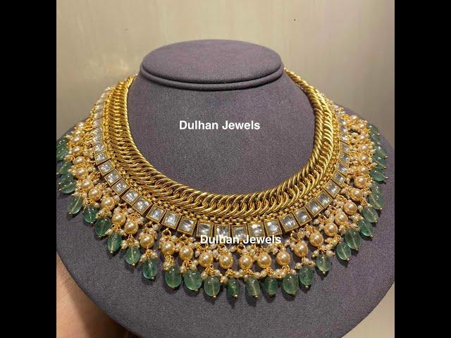 Trending Jadau Kundan Jewellery Collections.  #live #necklace #bridaljewelry