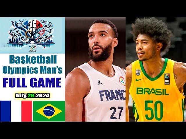 France vs. Brazil (July/26/24) Game Highlights | Men's Olympics Basketball 2024