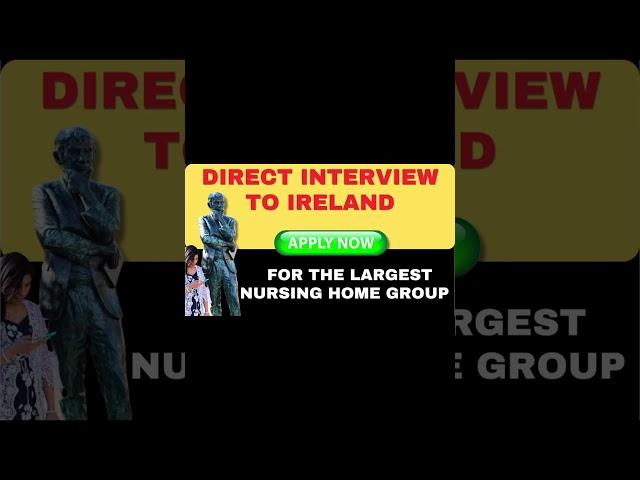 DIRECT INTERVIEW FOR NURSES TO IRELAND