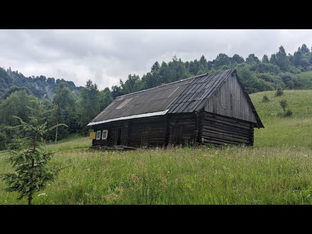 Hard life in a mountain forest hut far from civilization. The life of my ancestors.