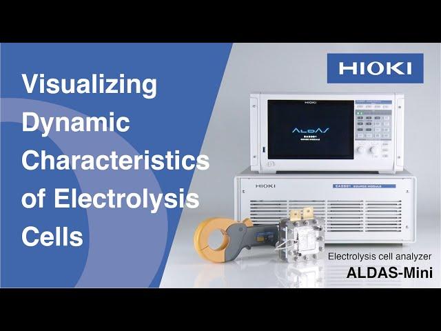 Impedance Measurement Method during Electrolytic Operation (EIS Measurement)｜ALDAS-Mini