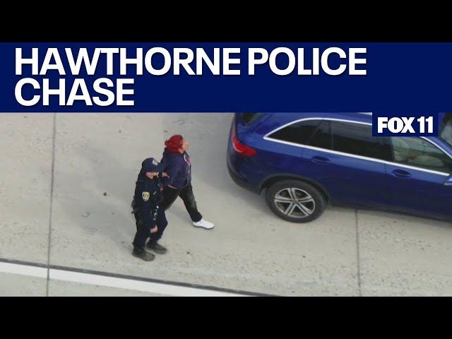 Wild police chase ends in Hawthorne