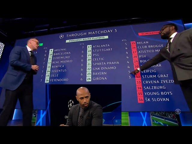 Thierry Henry, Jamie Carragher And Micah Richards Review The UEFA Champions League Table