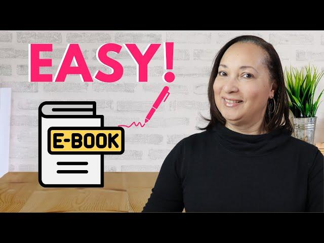 How to WRITE an eBook FAST and EASY! | 2024 Tutorial