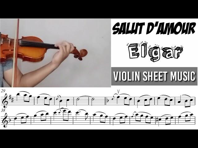 Free Sheet || Salut d'Amour - Elgar || Violin Sheet Music