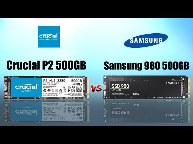 Crucial P2 500GB vs Samsung 980 500GB Comparison