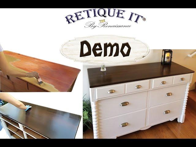 How to: Retique It Liquid Wood & Furniture Paint Demonstration Video