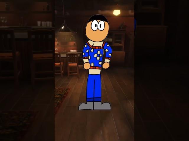 I walked on a wall… - Credits to @TpoapAnimatesYT #shorts #animation #flipaclip #edit #funny #meme