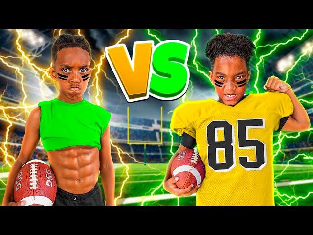 THE #1 YOUTH FOOTBALL PLAYERS DJ & KYRIE GOES CRAZY SCORING TOUCHDOWNS ON EVERYBODY!!