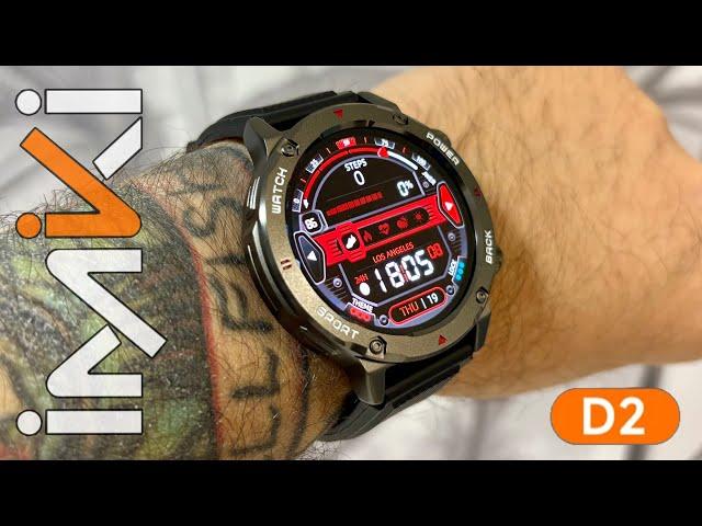 Imiki D2 BT Calling rugged Smart Watch with Super Retina AMOLED Display