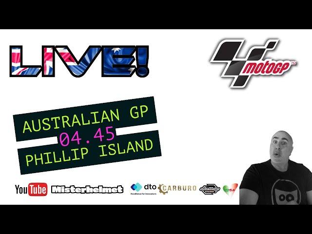 MOTOGP LIVE PHILLIP ISLAND MISTERHELMET!