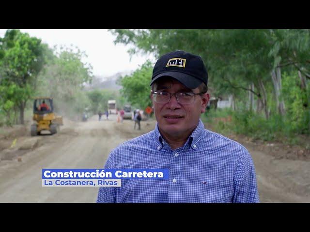 Asì avanza la construcciònde la carretera La Costanera en Rivas