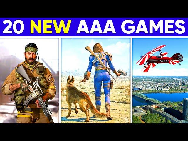 20 *SHOCKING* New Games Just Announced  | Realistic Flight Sim, COD Black Ops 6, Indiana Jones, LIS