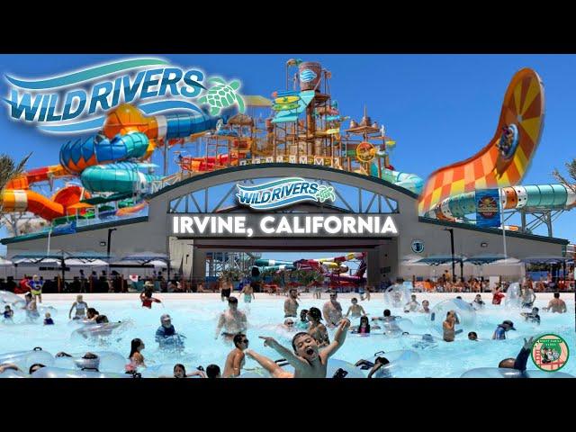 WILDRIVERS WATERPARK RENOVATED!! FULL TOUR. Irvine CA.