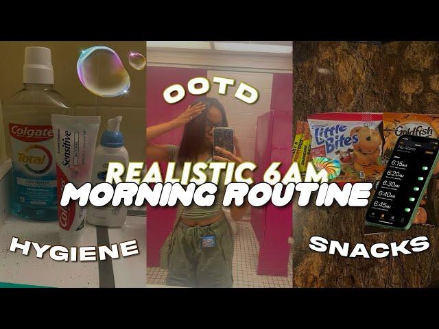 MY REALISTIC 6AM SCHOOL MORNING ROUTINE. || ootd, life updates, chitchat, grwm, + more.