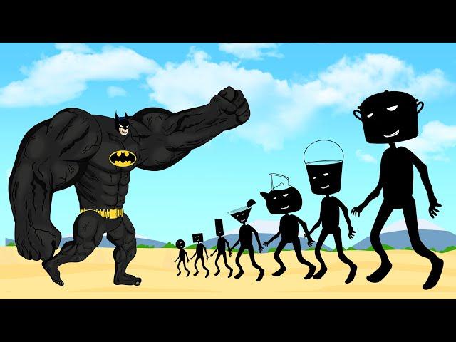 Evolution Of BATMAN Vs Evolution Of MONSTER RADIATION : Returning From The Dead SECRET - FUNNY