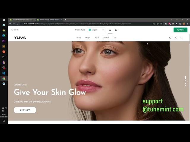 Shopify Yuva Theme Customization | First Look