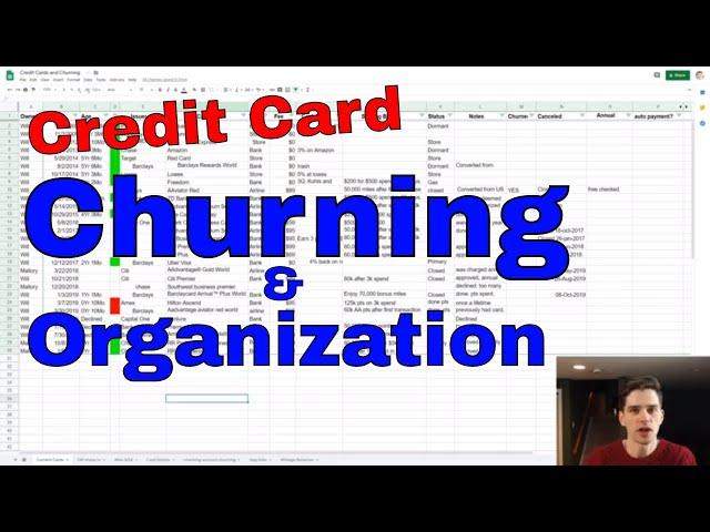 Credit Card Churning: How to Organize and Track your Cards