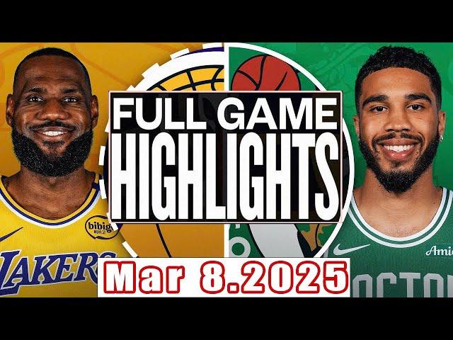 Los Angeles Lakers Vs Boston Celtics Full Game Highlights Mar 8,2025 NBA Season 2024-25