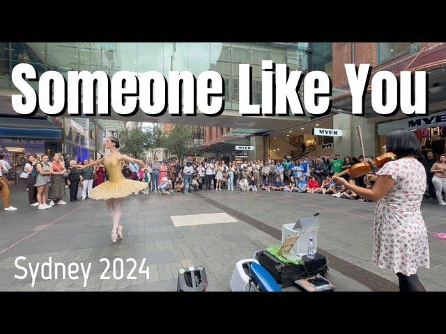 Someone Like You - Ballet Busker x Shiki Violinist - Street Performance in Sydnay