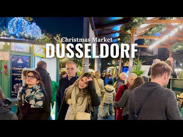 Düsseldorf Germany 4K Walking Tour . Starting of Christmas Markets November 2024