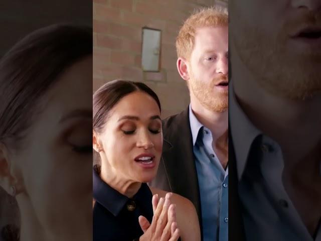 Prince Harry and Meghan Markle arrive to Colombia