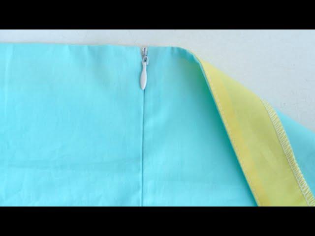 How To Sew INVISIBLE ZIPPER | Sewing Tutorial For Beginners