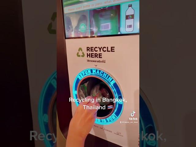 Recycling in Bangkok, Thailand  #recycle #plastic #travelvlog #travel #bangkok #thailand