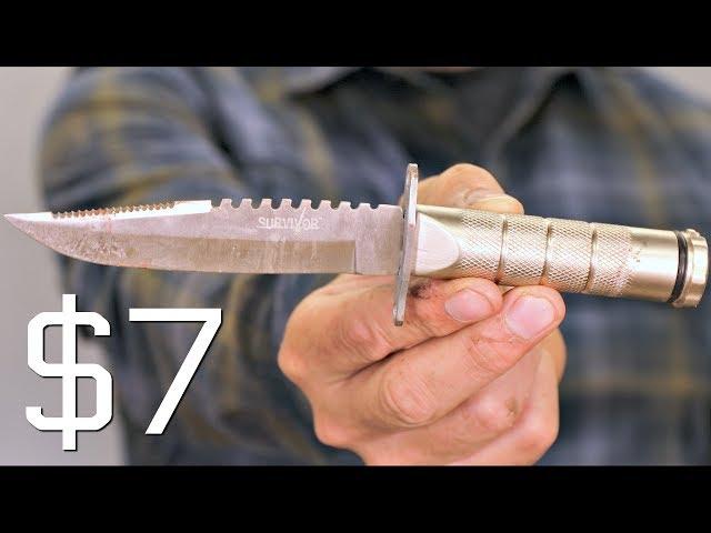 TESTING THE ULTIMATE SURVIVAL KNIFE - WRANGLERSTAR PROFESSIONAL HOMEOWNER