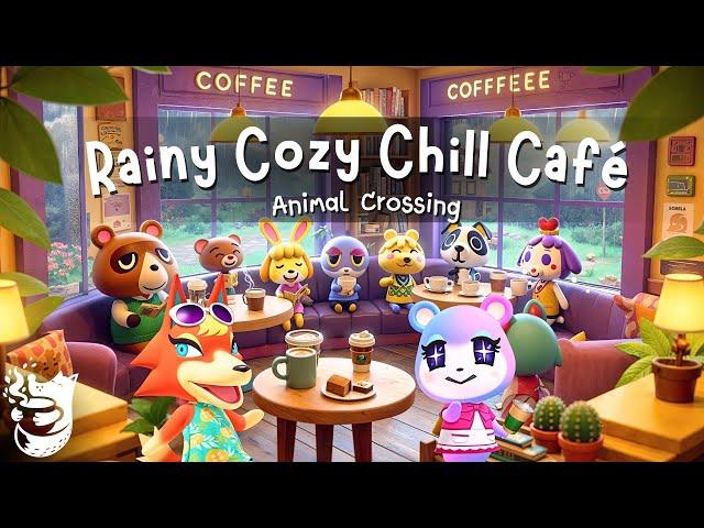 Rainy Cozy Chill Café  Perfect Lo-fi Jazz hop  New Horizons BGM & Soothing Rain sounds ambience