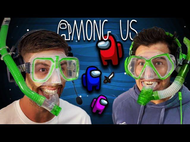 FUNNY AMONG US! Playing With Snorkel & Goggles On 