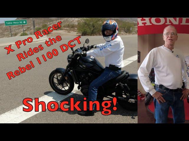 X Pro Racer Test Rides Honda Rebel 1100 DCT | First Ever Dual Clutch Transmission Experience