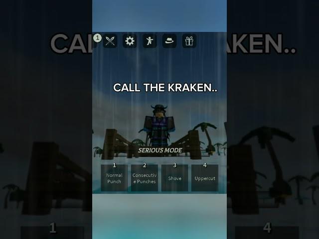 When it rains.. I know how to summon a kraken boss #roblox #tsb #viralshorts #edit