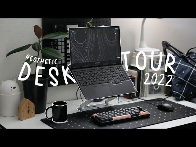 my aesthetic desk tour | studying, productivity, gaming  (2022)