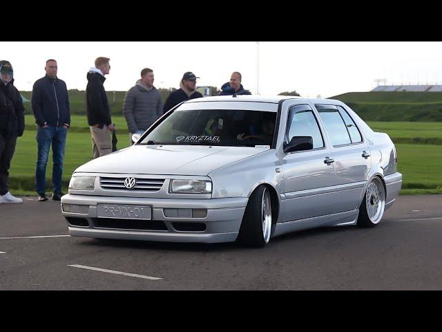 Cars leaving "Deutsche AutoFest" 2024- Widebody Kadett, 750i, Techart GT Street R, Corrado, Golf 1..