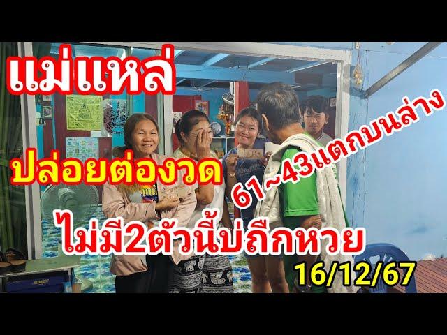 61~43 ถูกทั้งบนล่าง#แม่แหล่พารวย#จัดให้ต่องวด# ไม่มี 2 ตัวนี้บ่ถืก16/12/67