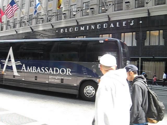 Hampton Jitney Ambassador Bus at Lexington Avenue and East 59th Street